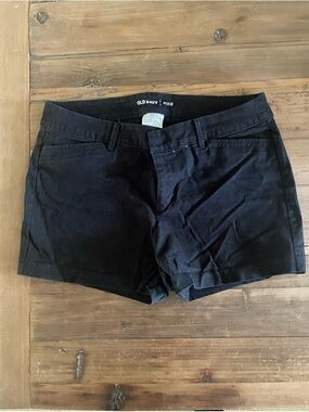 Old Navy Black Pixie shorts with Front Hook Detail